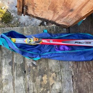 Fischer 190 Skis and poles